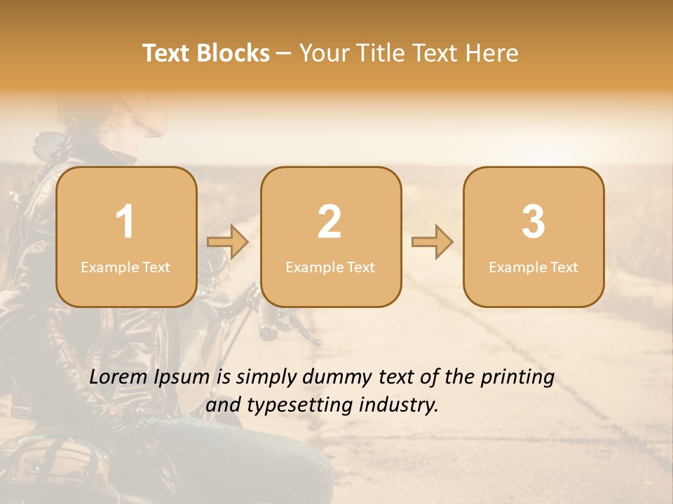 Beautiful Transportation Rider PowerPoint Template