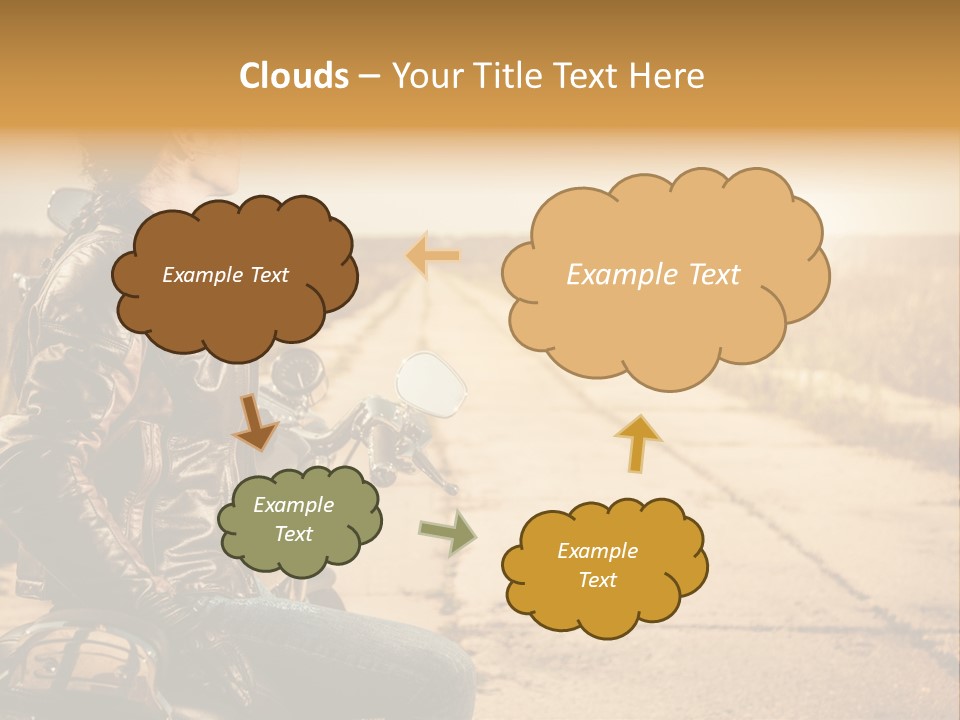 Beautiful Transportation Rider PowerPoint Template