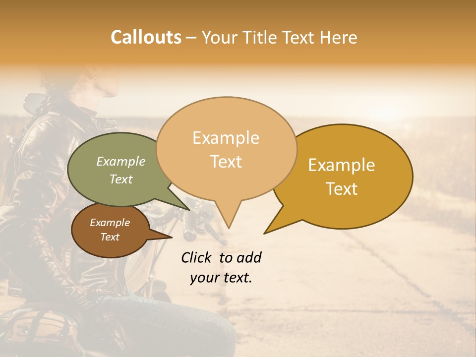 Beautiful Transportation Rider PowerPoint Template
