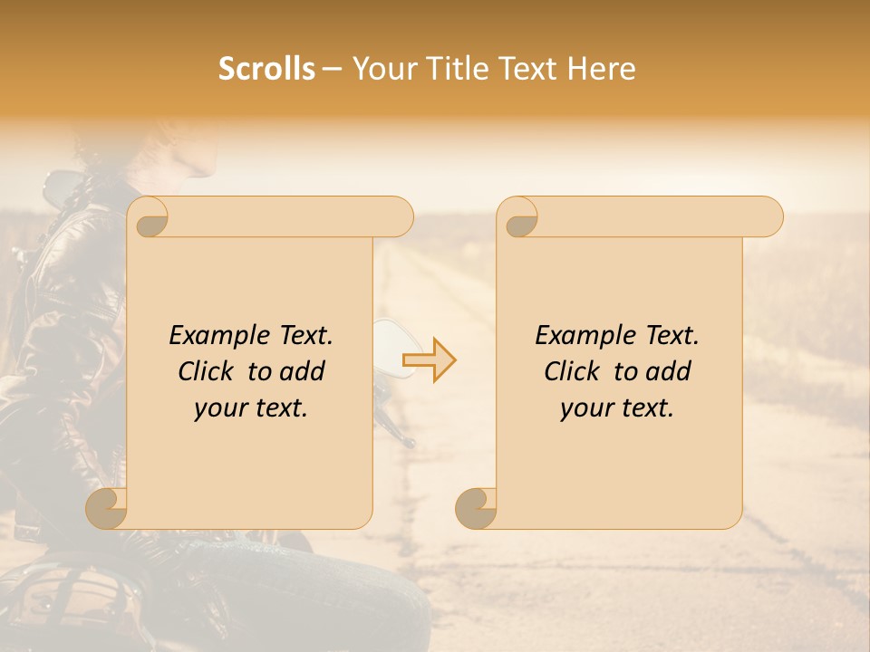 Beautiful Transportation Rider PowerPoint Template