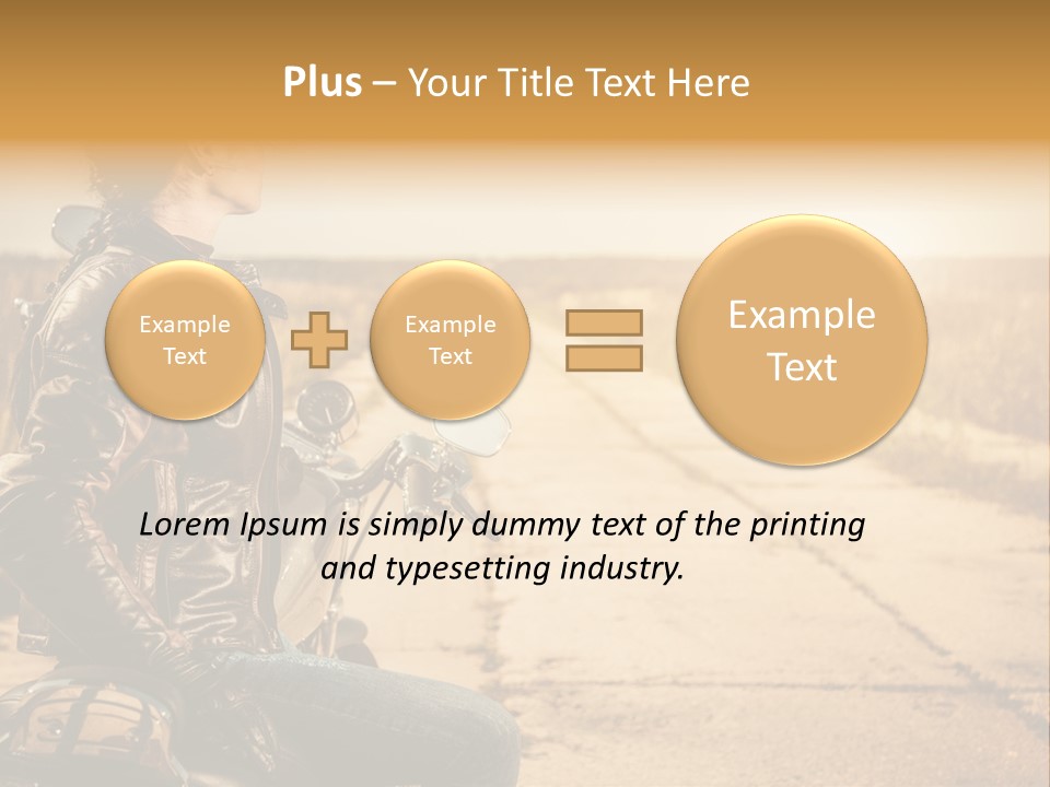 Beautiful Transportation Rider PowerPoint Template