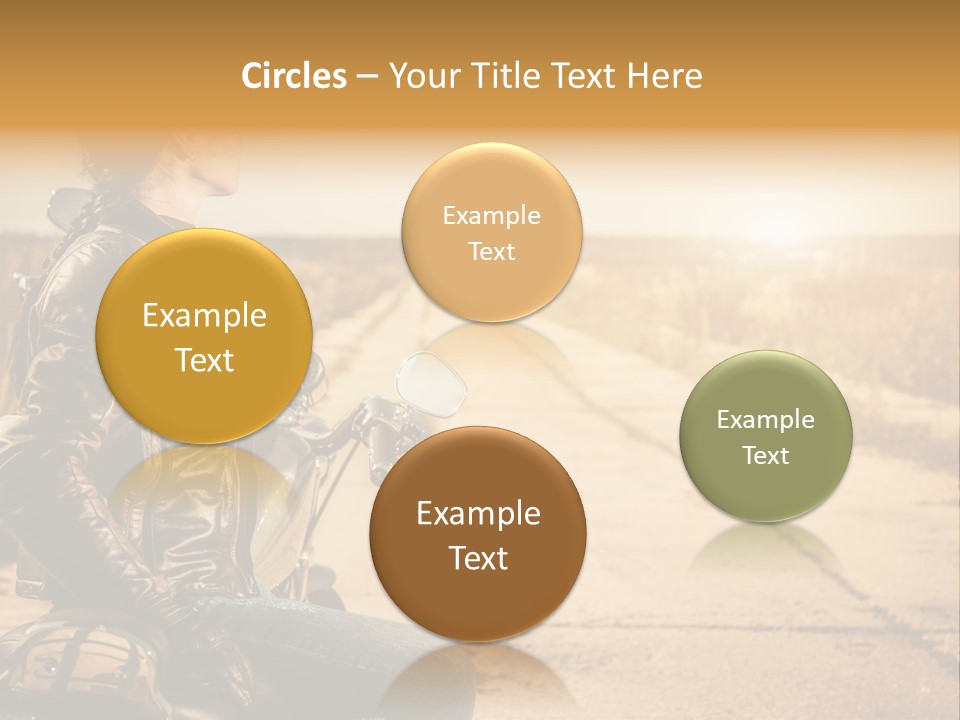Beautiful Transportation Rider PowerPoint Template
