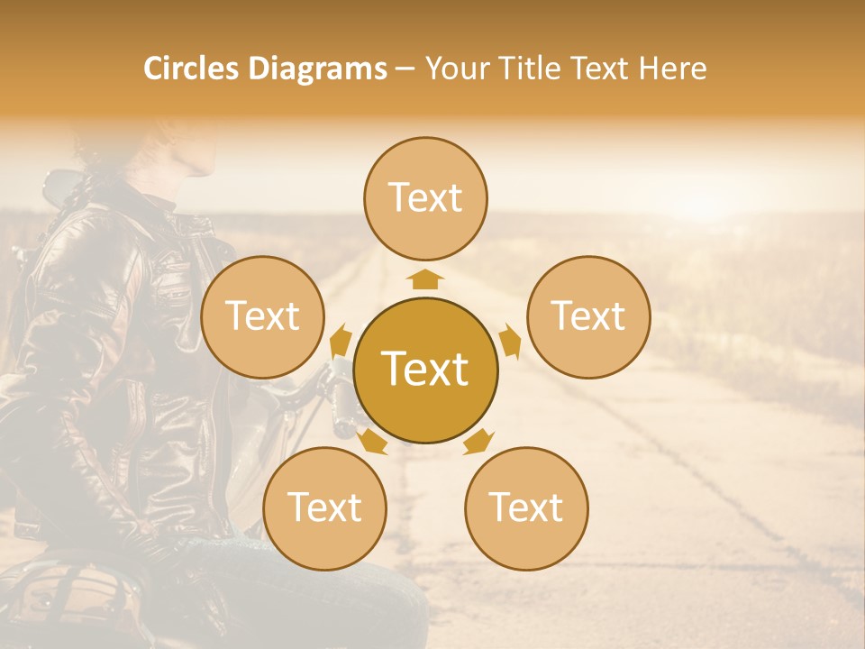 Beautiful Transportation Rider PowerPoint Template