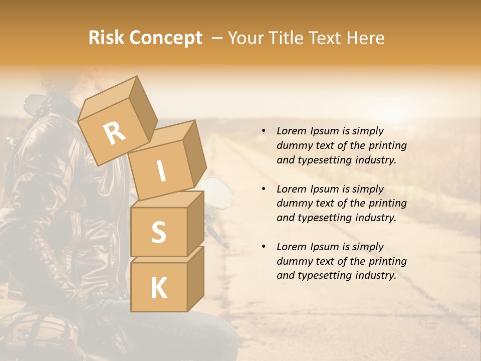 Beautiful Transportation Rider PowerPoint Template