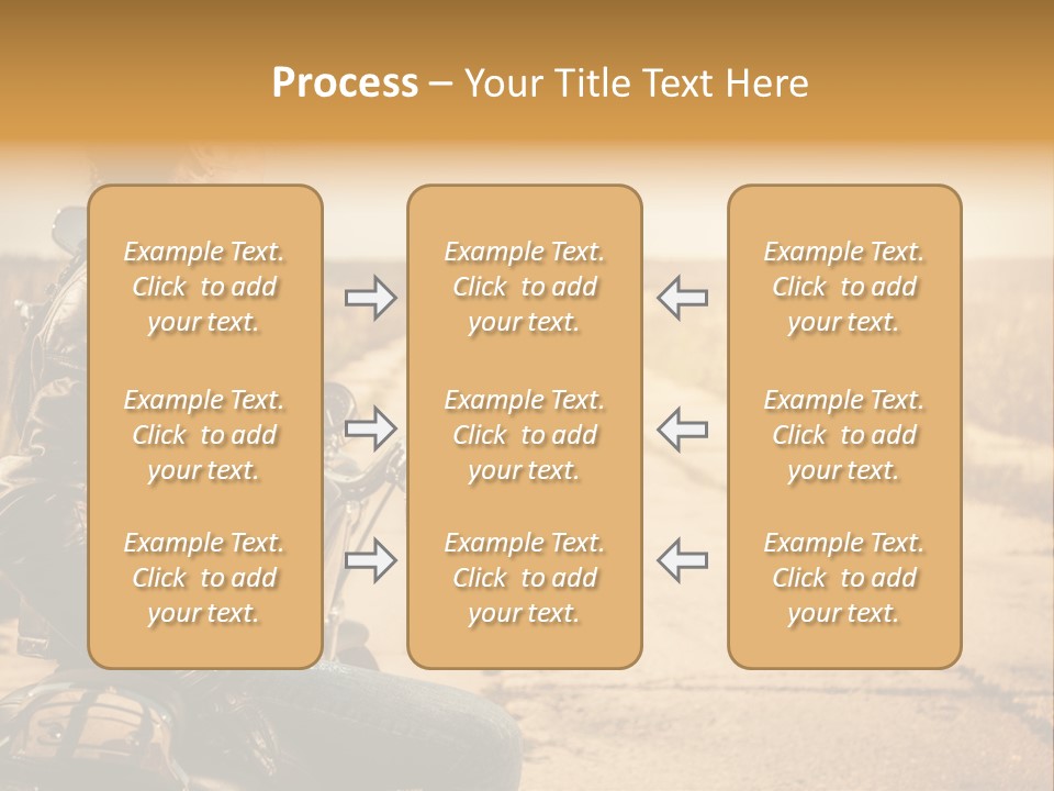Beautiful Transportation Rider PowerPoint Template