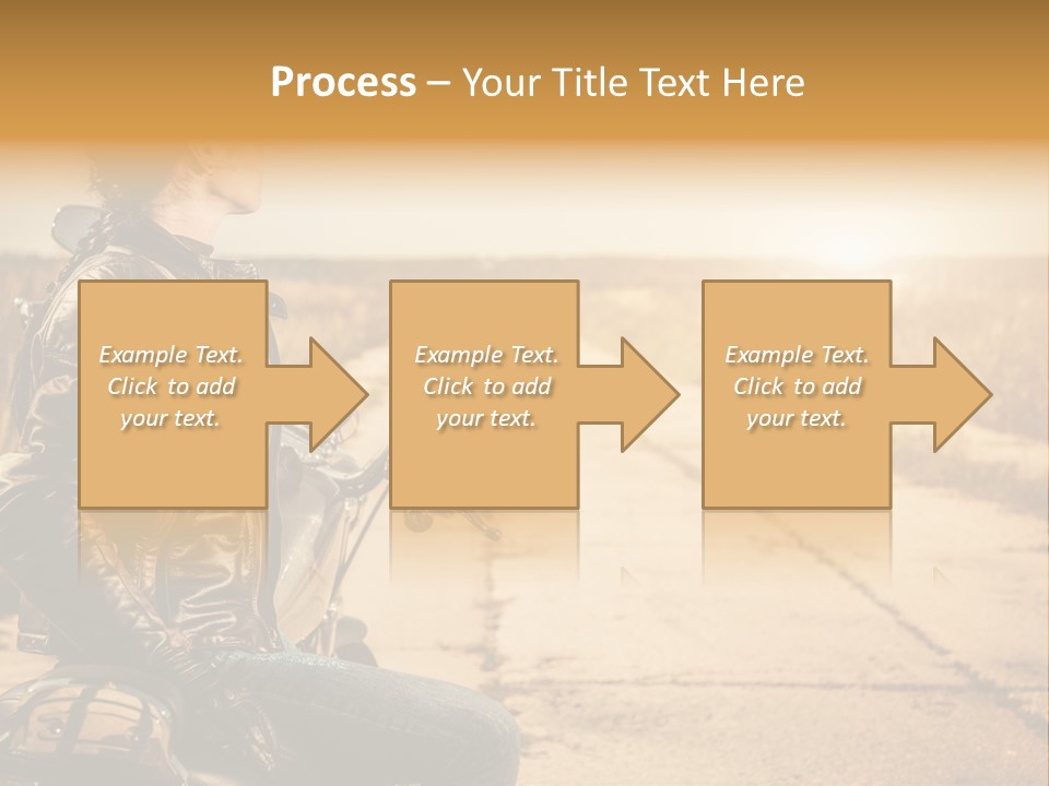 Beautiful Transportation Rider PowerPoint Template
