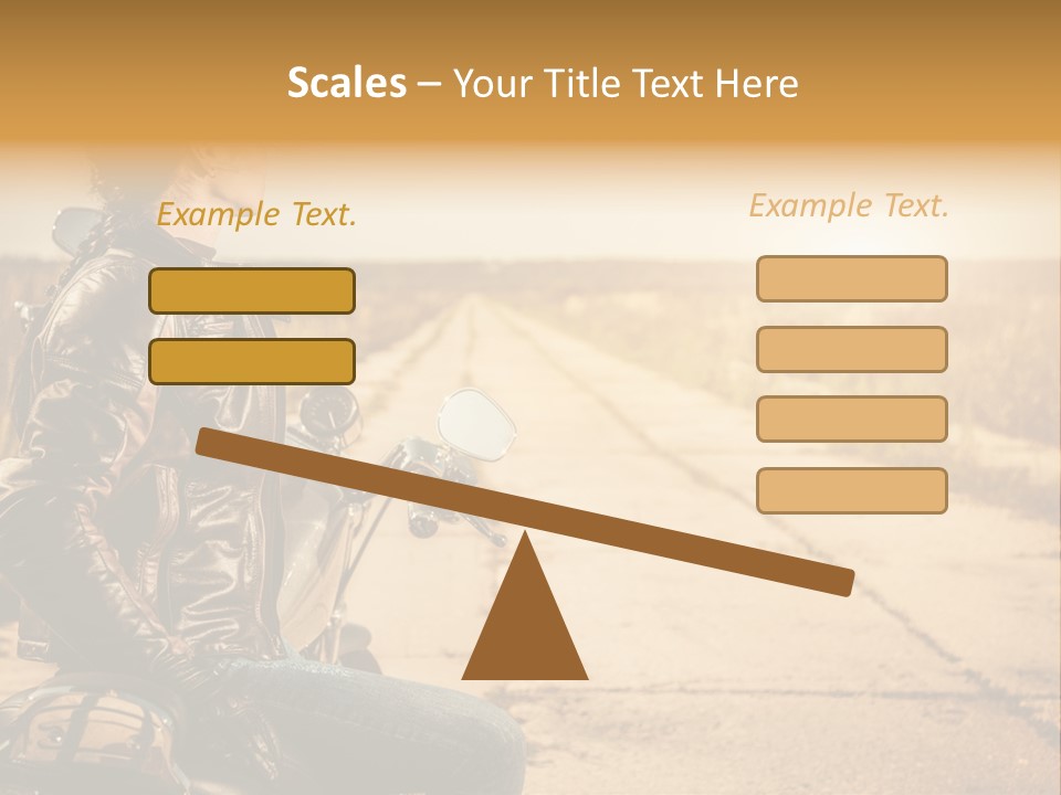 Beautiful Transportation Rider PowerPoint Template