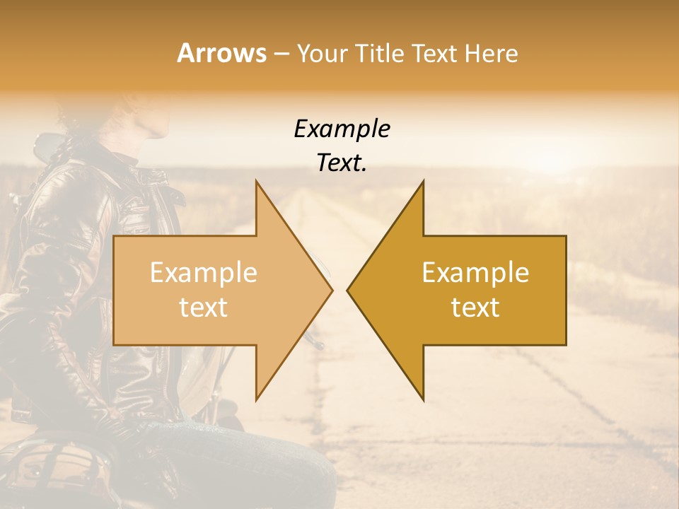 Beautiful Transportation Rider PowerPoint Template