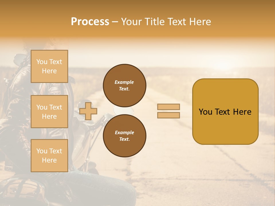 Beautiful Transportation Rider PowerPoint Template
