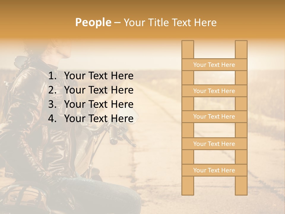 Beautiful Transportation Rider PowerPoint Template