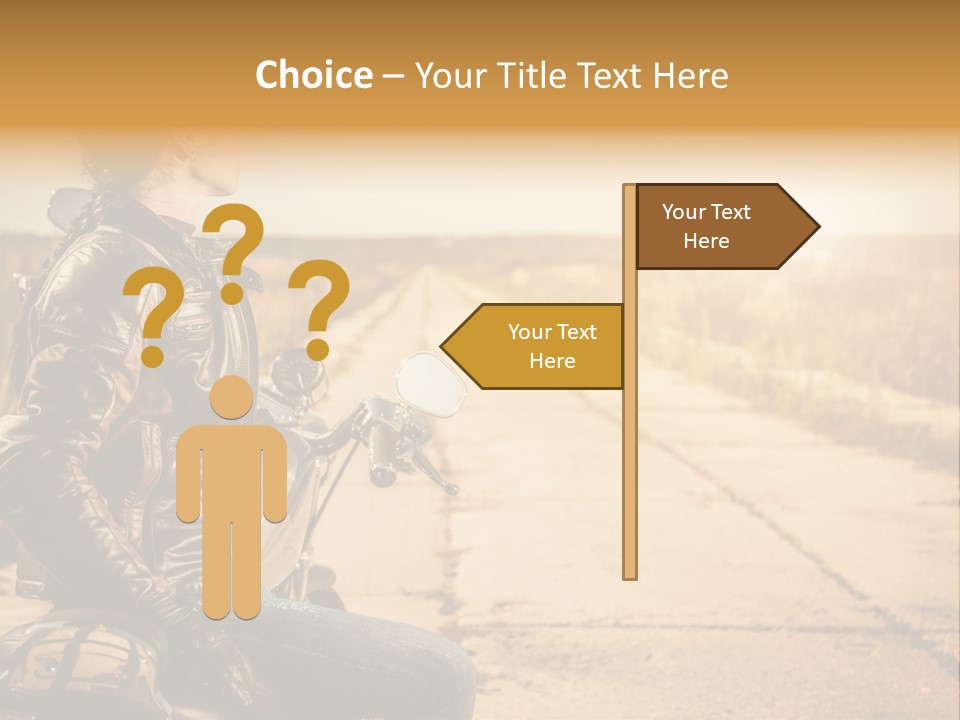 Beautiful Transportation Rider PowerPoint Template