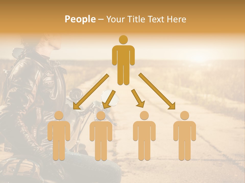 Beautiful Transportation Rider PowerPoint Template
