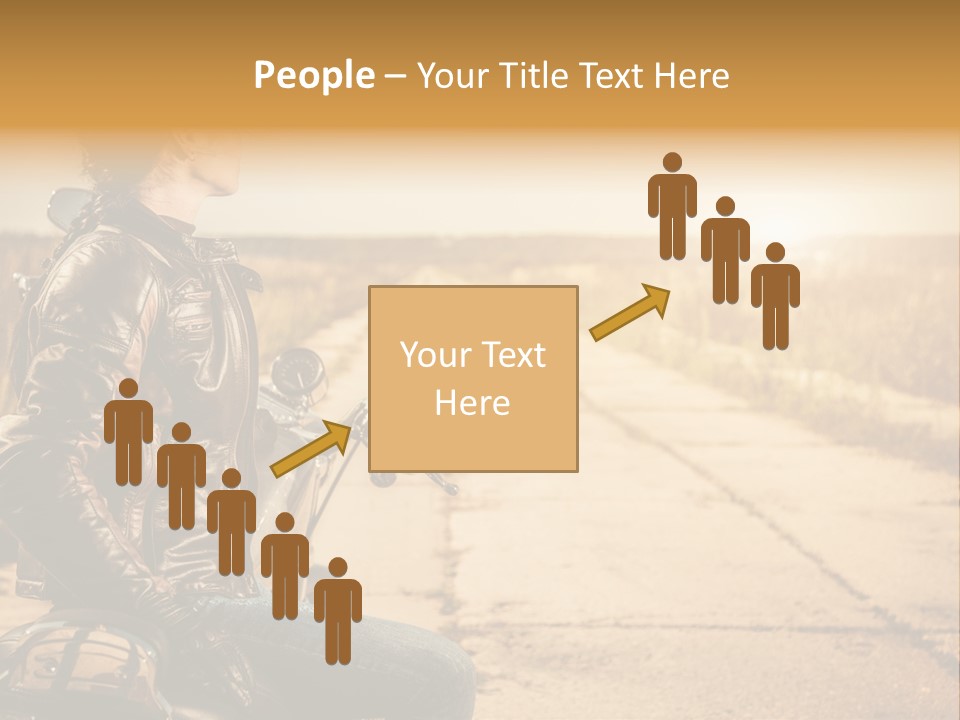 Beautiful Transportation Rider PowerPoint Template