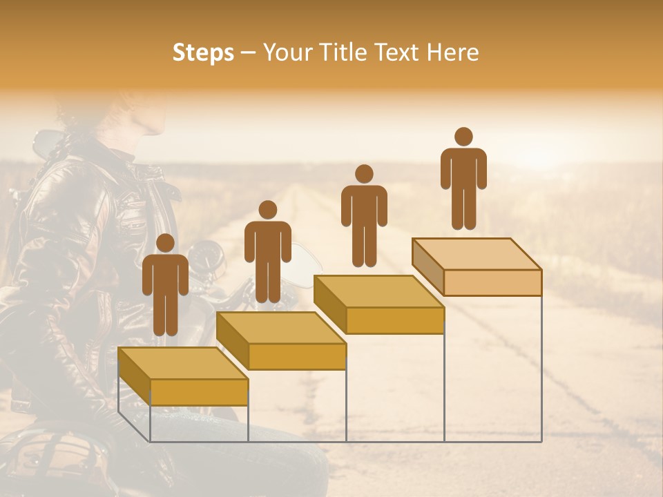 Beautiful Transportation Rider PowerPoint Template