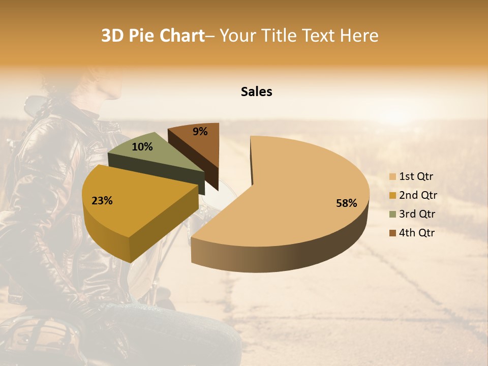 Beautiful Transportation Rider PowerPoint Template