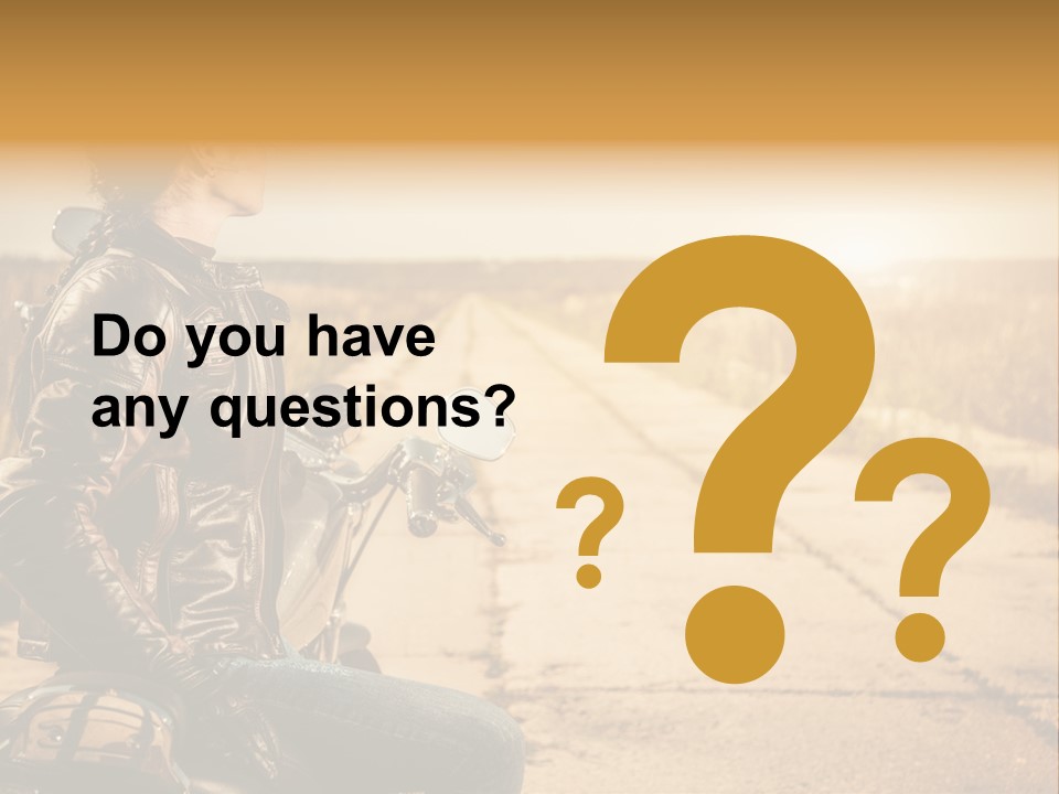 Beautiful Transportation Rider PowerPoint Template