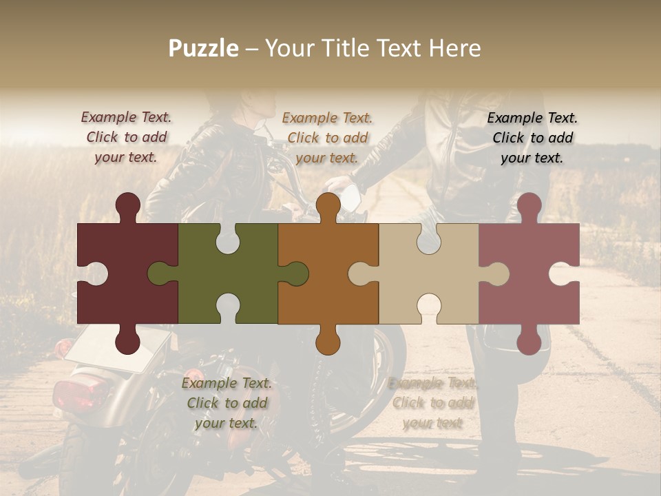 Outdoor Engine Caucasian PowerPoint Template