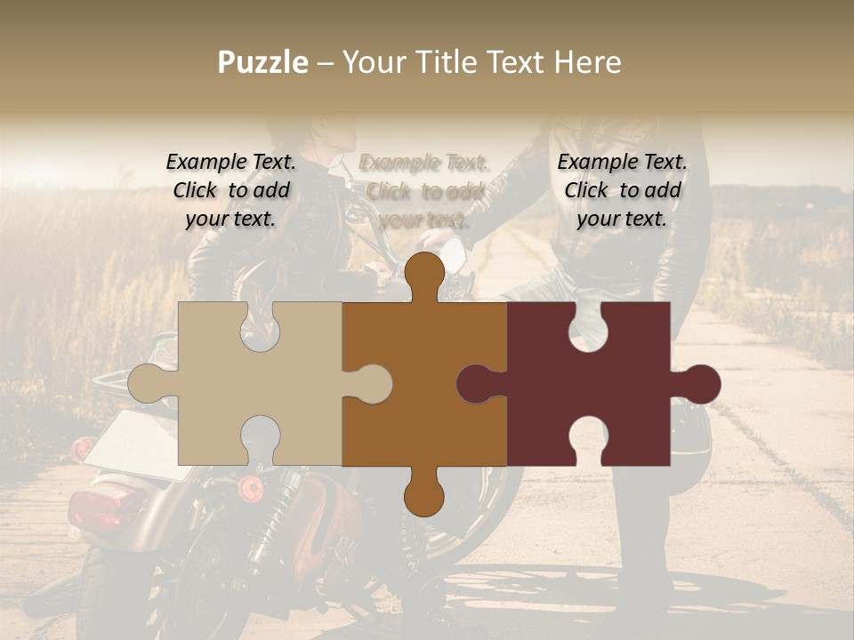 Outdoor Engine Caucasian PowerPoint Template