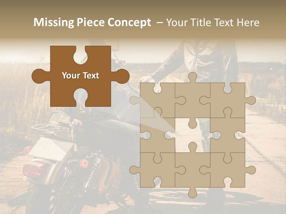 Outdoor Engine Caucasian PowerPoint Template