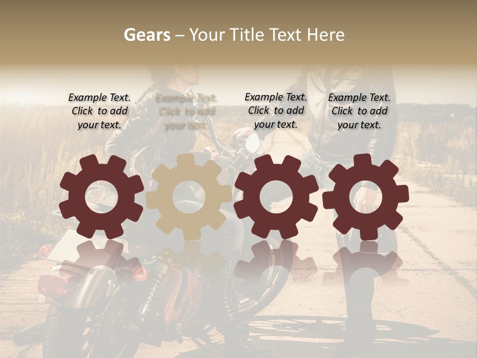 Outdoor Engine Caucasian PowerPoint Template