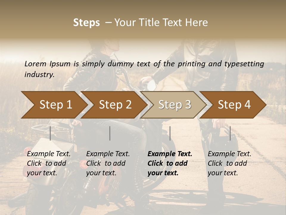 Outdoor Engine Caucasian PowerPoint Template