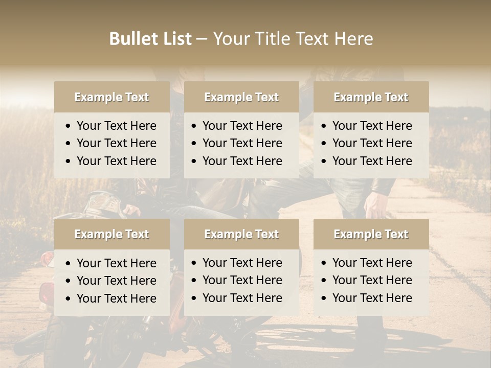 Outdoor Engine Caucasian PowerPoint Template