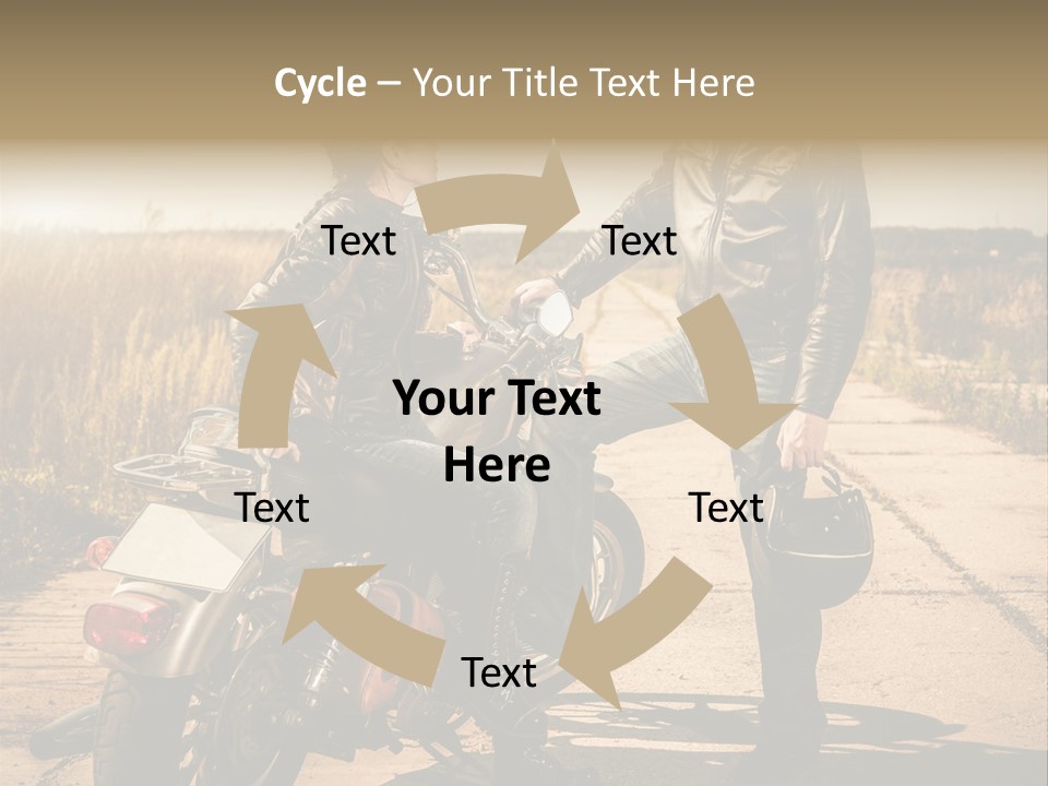 Outdoor Engine Caucasian PowerPoint Template