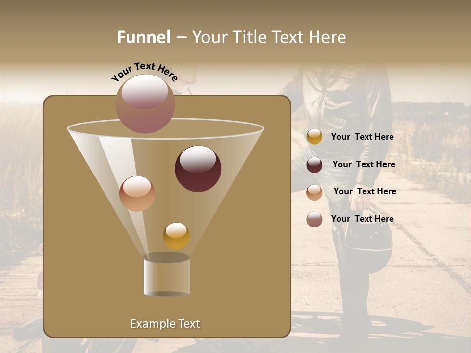 Outdoor Engine Caucasian PowerPoint Template