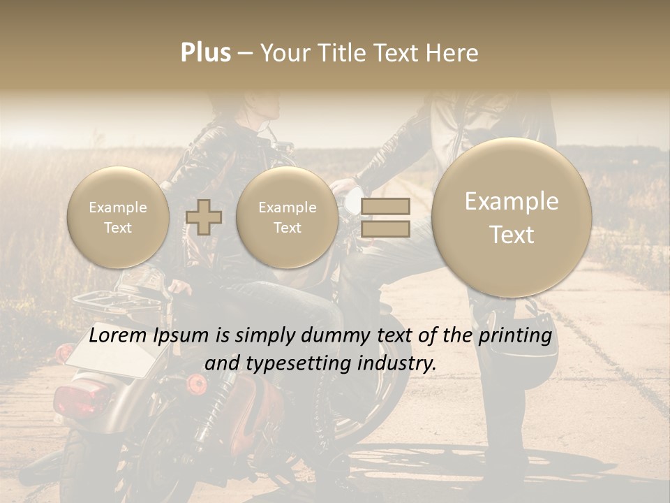 Outdoor Engine Caucasian PowerPoint Template