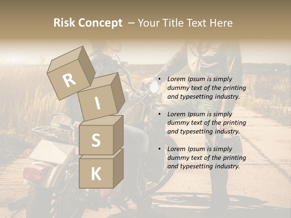 Outdoor Engine Caucasian PowerPoint Template