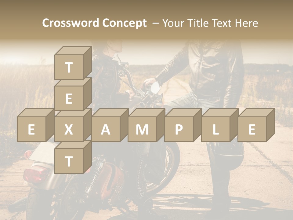 Outdoor Engine Caucasian PowerPoint Template