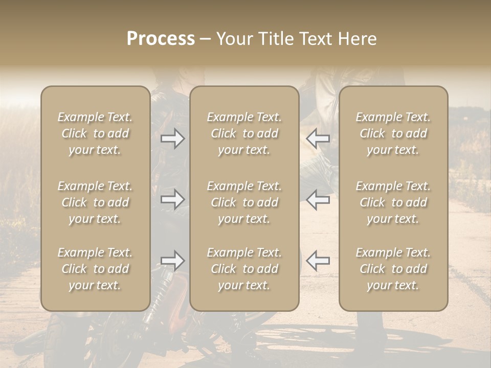 Outdoor Engine Caucasian PowerPoint Template