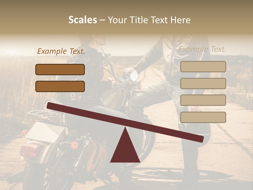 Outdoor Engine Caucasian PowerPoint Template