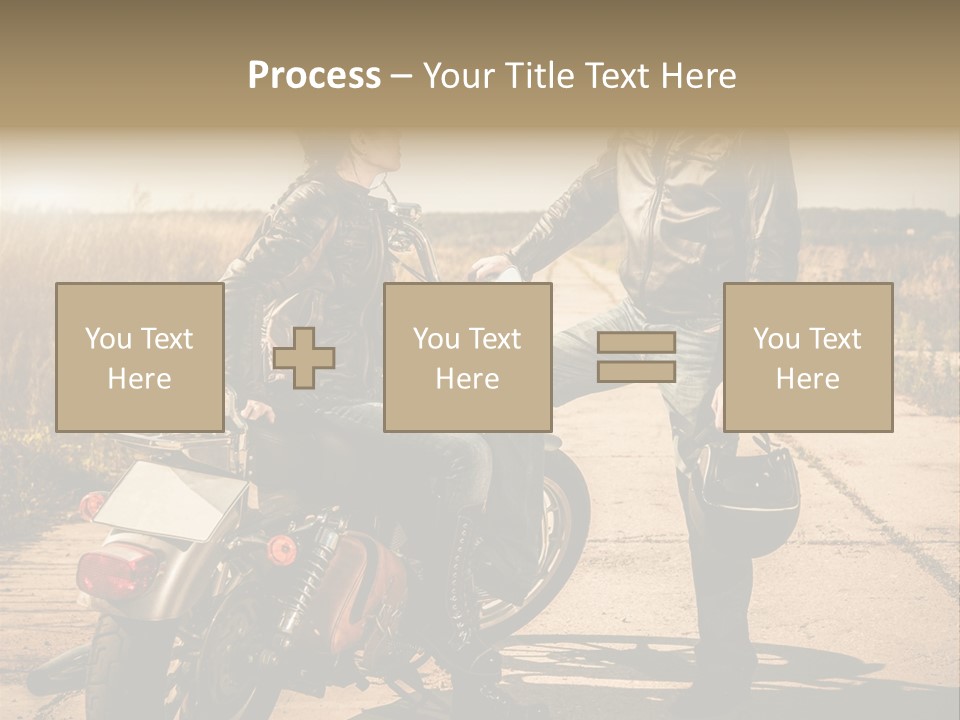 Outdoor Engine Caucasian PowerPoint Template