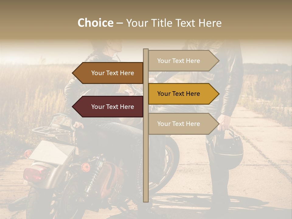 Outdoor Engine Caucasian PowerPoint Template
