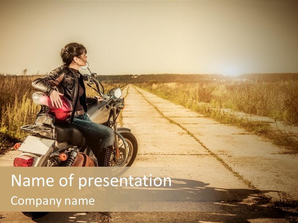 Motorbike  Fashion PowerPoint Template