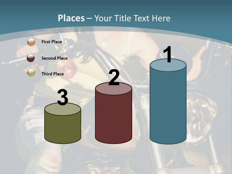 Pretty Adventure Motorbike PowerPoint Template
