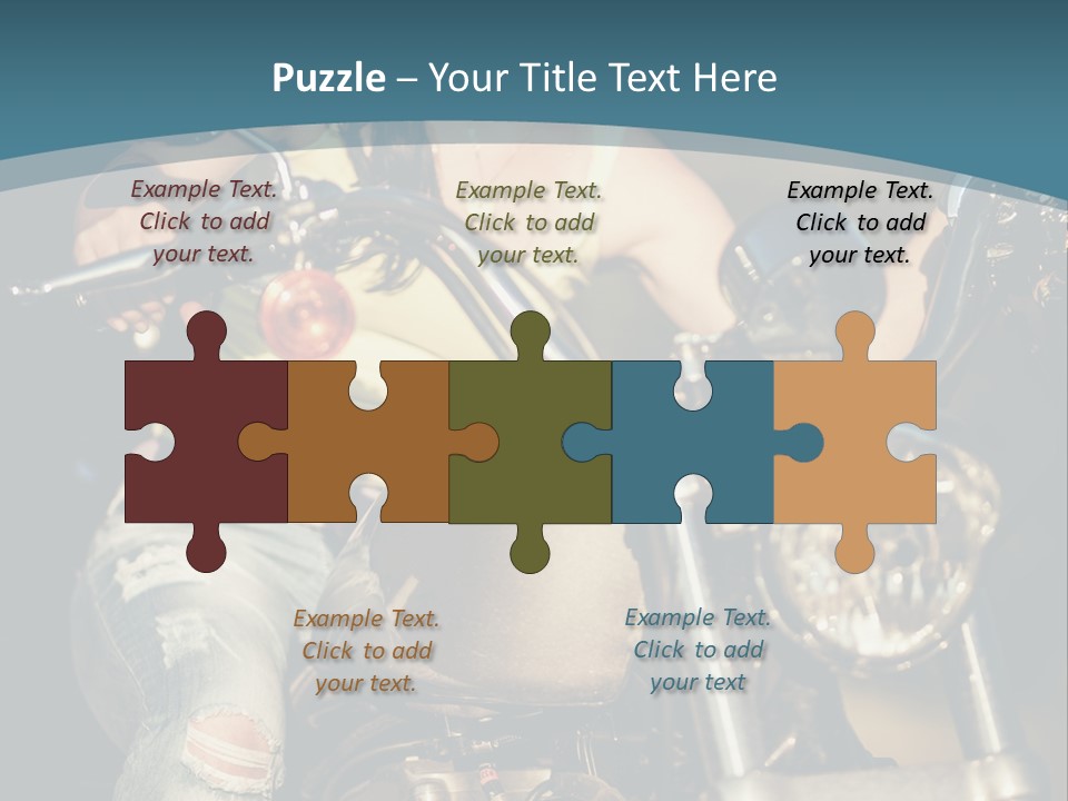 Pretty Adventure Motorbike PowerPoint Template