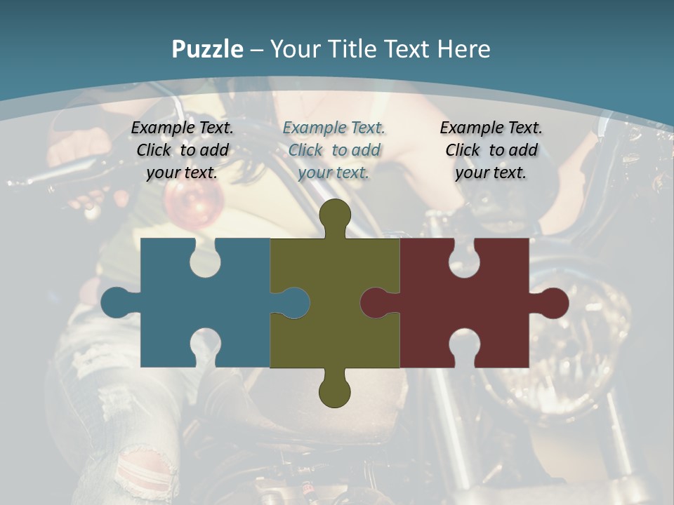 Pretty Adventure Motorbike PowerPoint Template