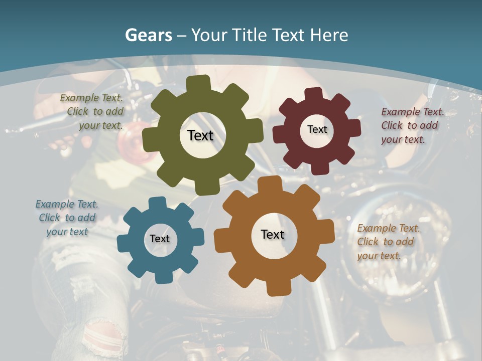 Pretty Adventure Motorbike PowerPoint Template