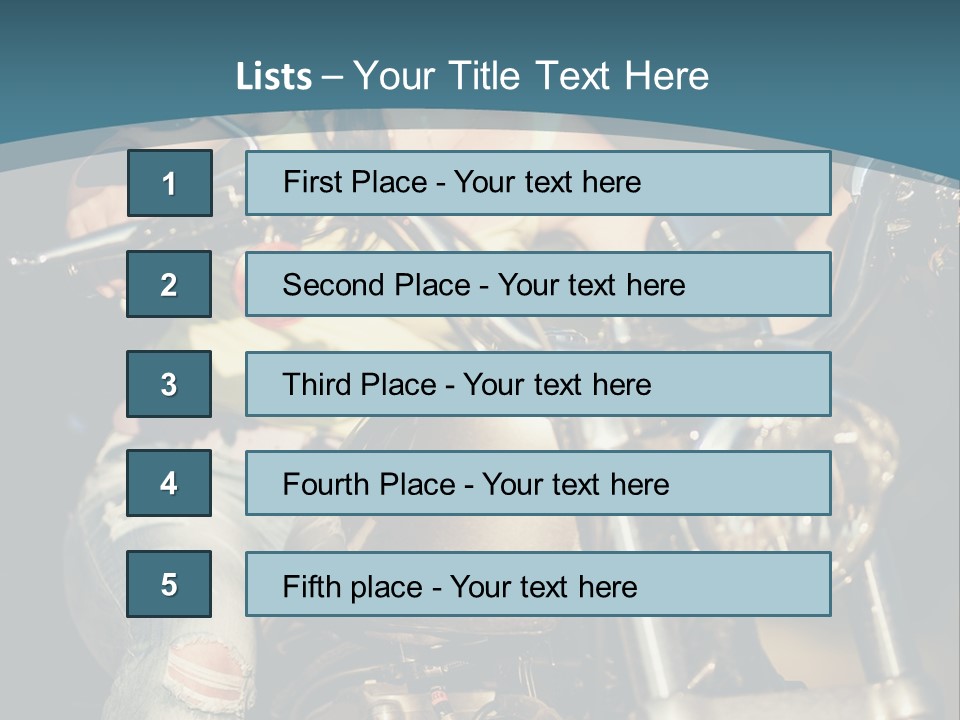 Pretty Adventure Motorbike PowerPoint Template