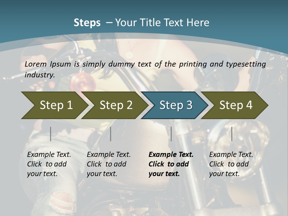 Pretty Adventure Motorbike PowerPoint Template