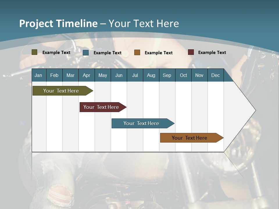 Pretty Adventure Motorbike PowerPoint Template