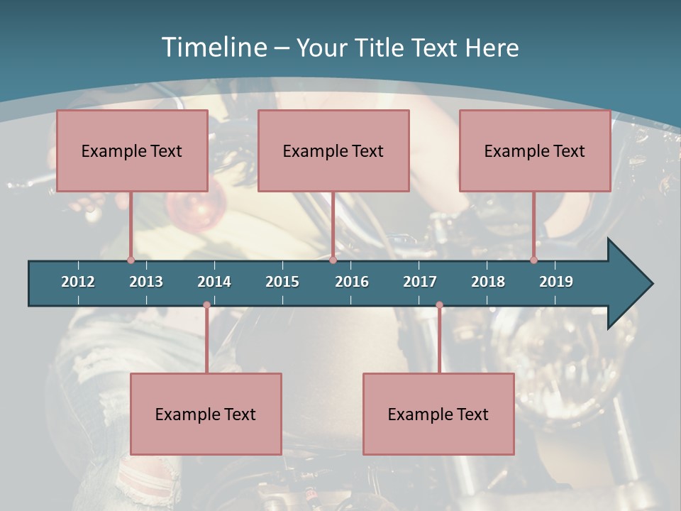 Pretty Adventure Motorbike PowerPoint Template