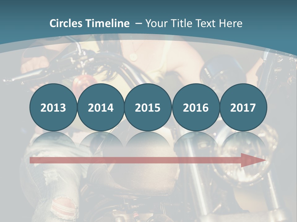 Pretty Adventure Motorbike PowerPoint Template