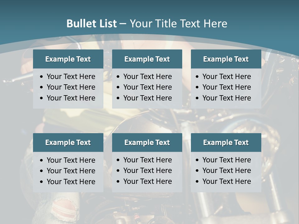 Pretty Adventure Motorbike PowerPoint Template