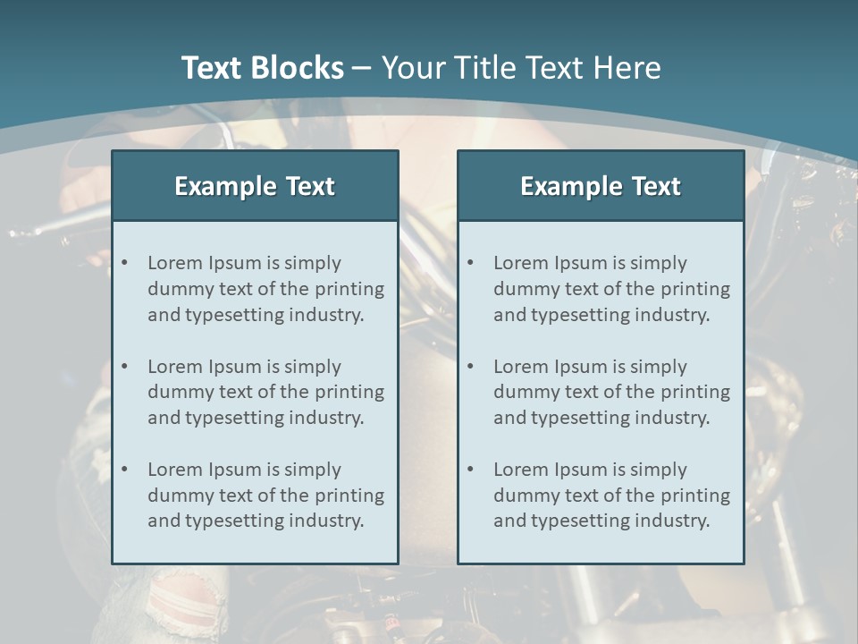 Pretty Adventure Motorbike PowerPoint Template