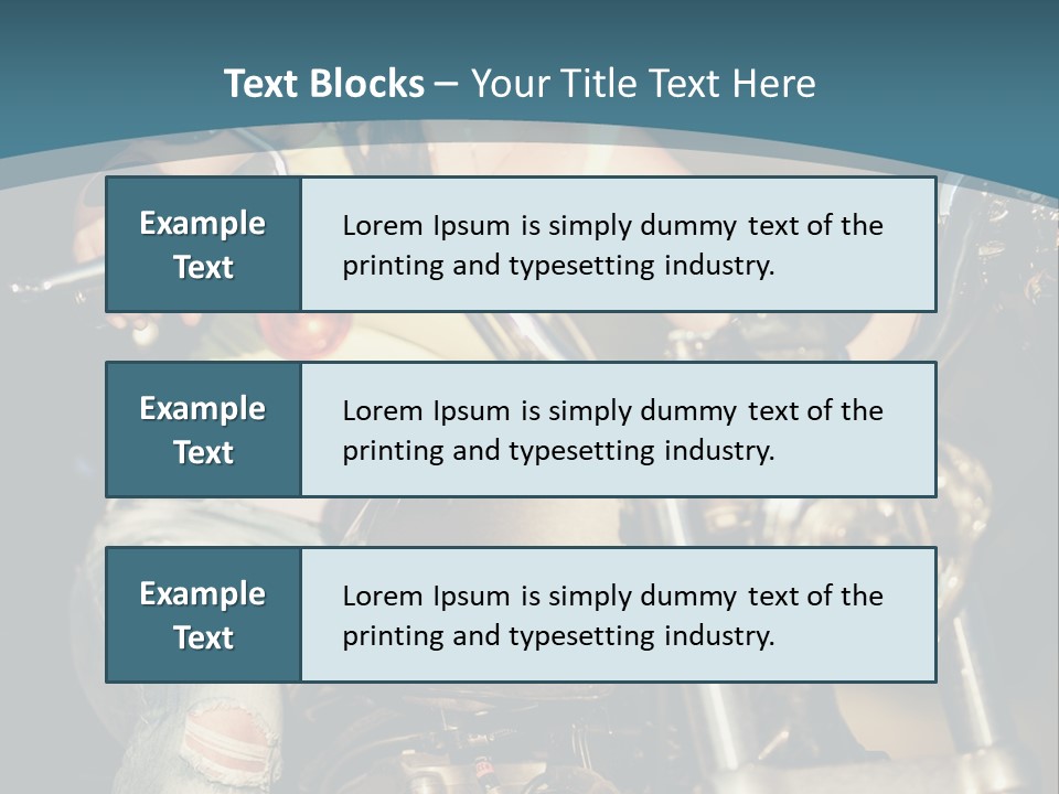 Pretty Adventure Motorbike PowerPoint Template