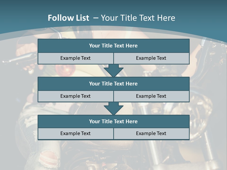 Pretty Adventure Motorbike PowerPoint Template