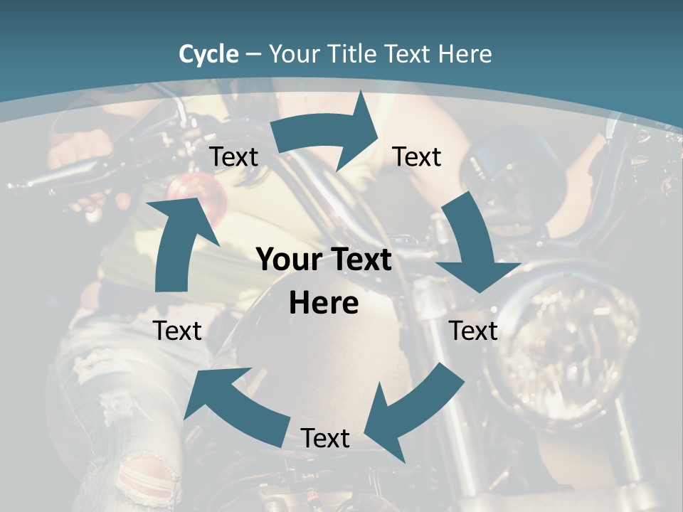 Pretty Adventure Motorbike PowerPoint Template